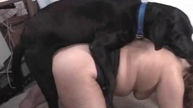 Собака доводит свою хозяйку до яркого оргазма во время секса